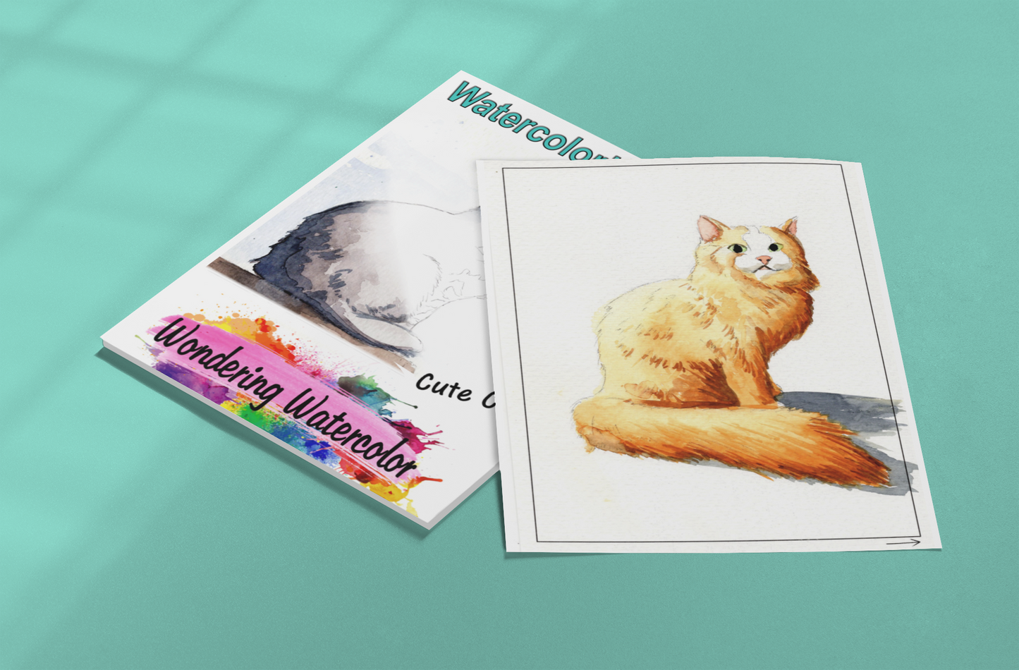 Cute Cat Watercolor Book – A Handmade Artistic Experience