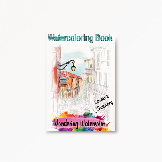 Quaint Scenery Watercolor Book – Relax, Paint & Escape