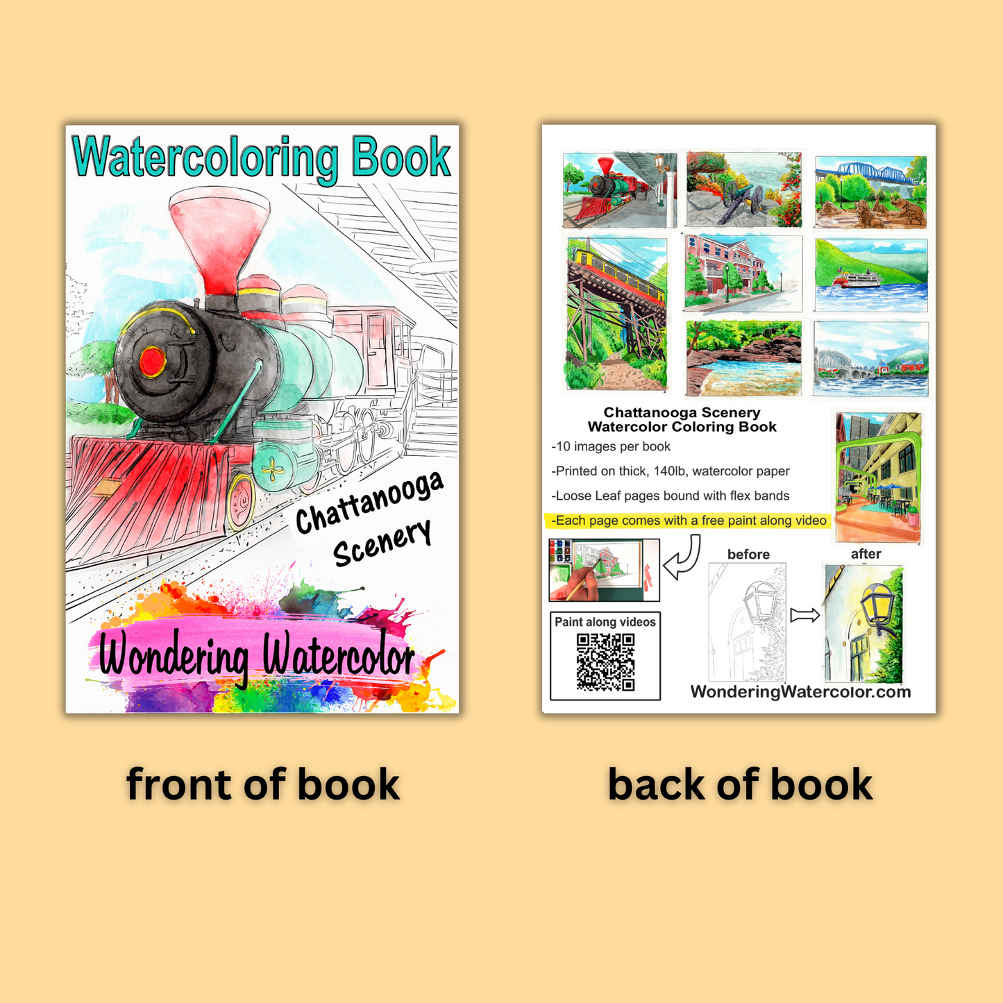 Chattanooga Scenery Watercolor Book – Paint Iconic Landscapes!