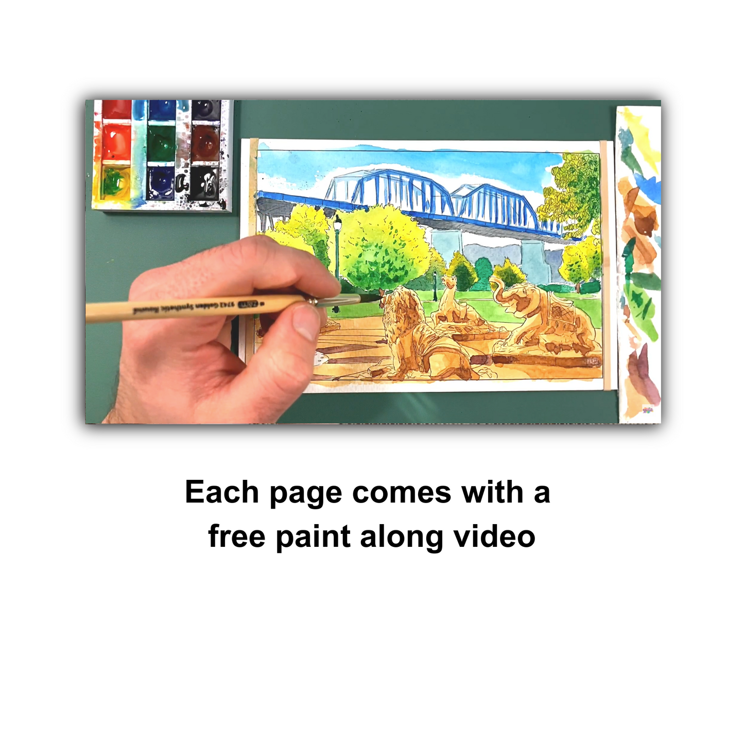 Chattanooga Scenery Watercolor Book – Paint Iconic Landscapes!