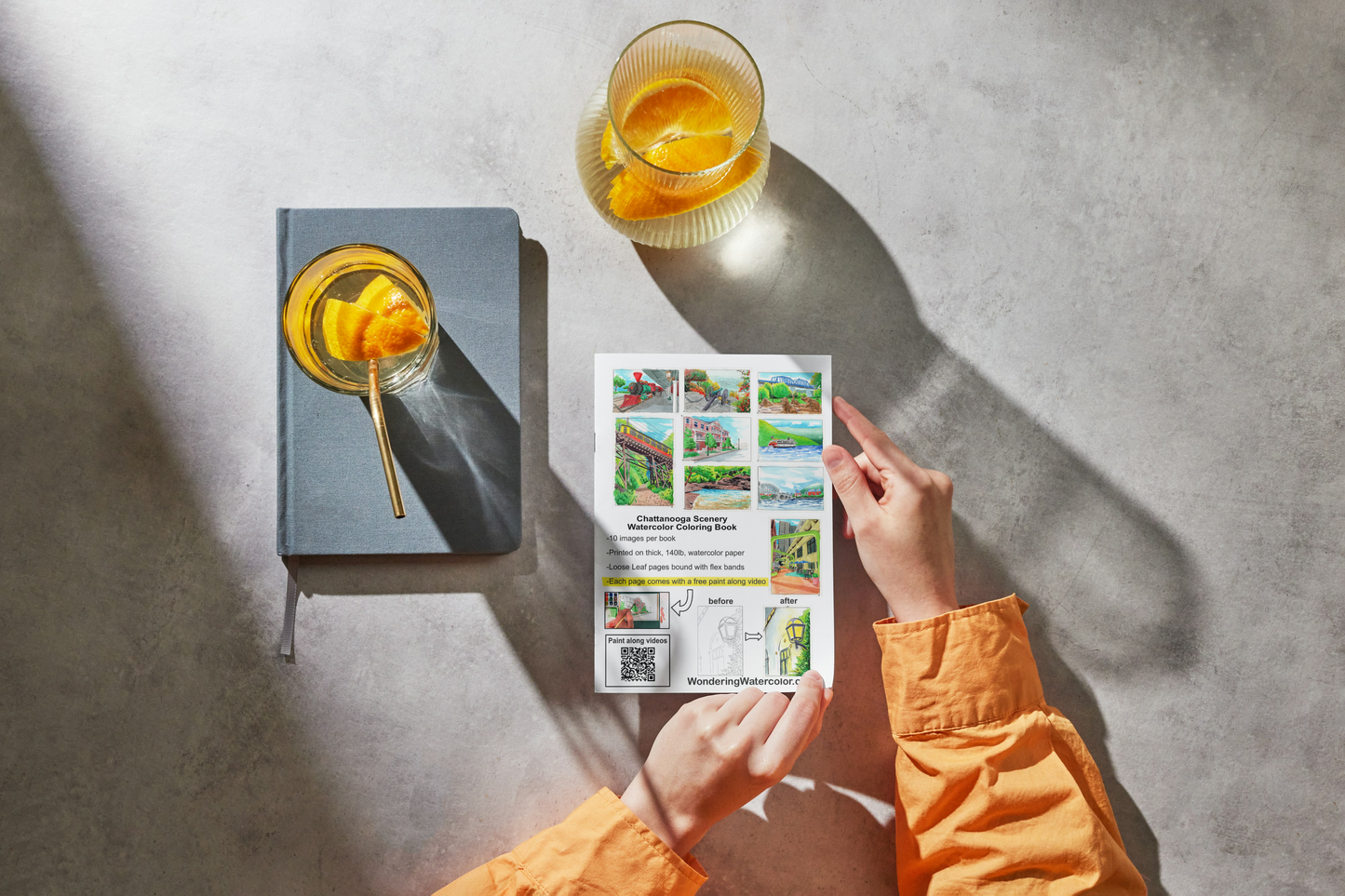 Chattanooga Scenery Watercolor Book – Paint Iconic Landscapes!