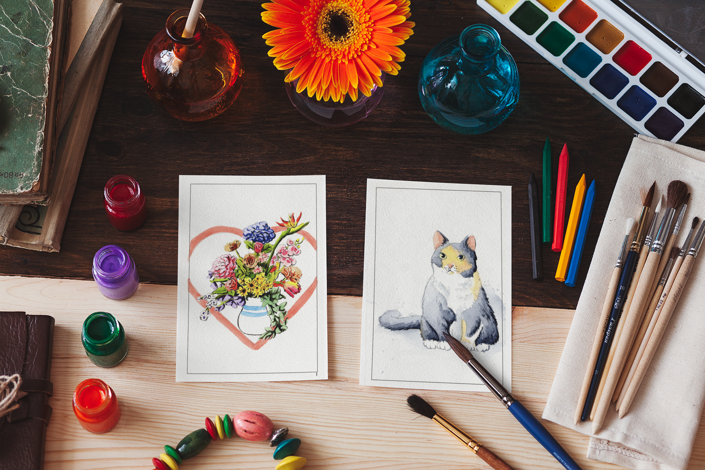 Date Night Watercolor Book – A Creative Couple’s Activity!