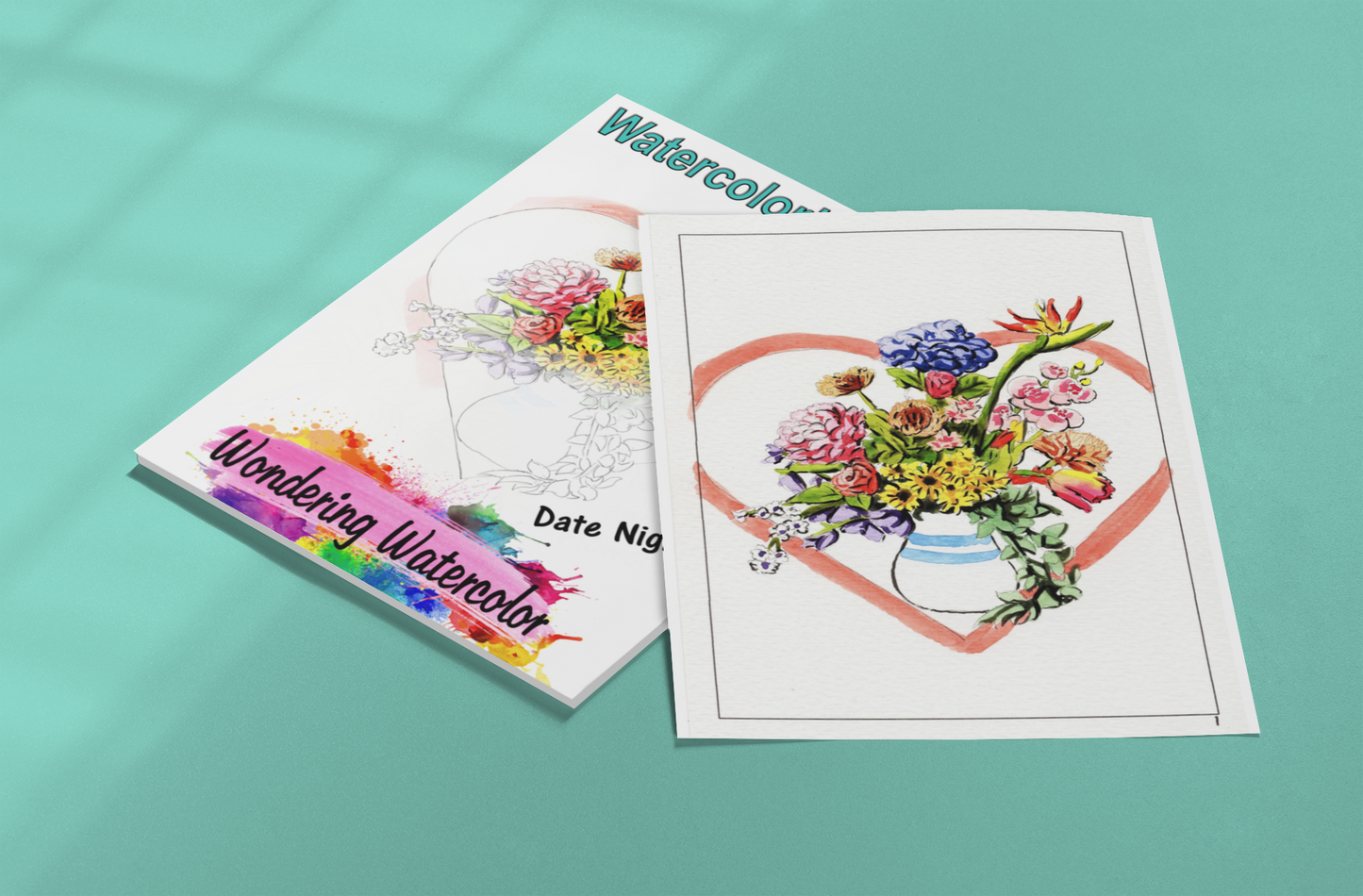 Date Night Watercolor Book – A Creative Couple’s Activity!