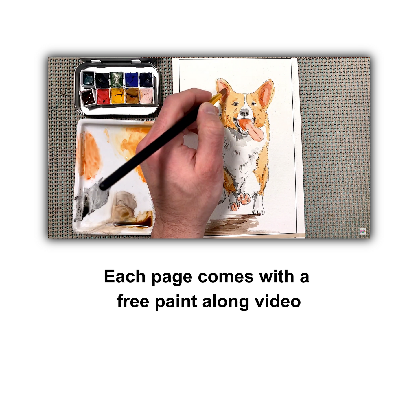 Cute Dog Watercolor Book – Paint Adorable Pups with Ease!