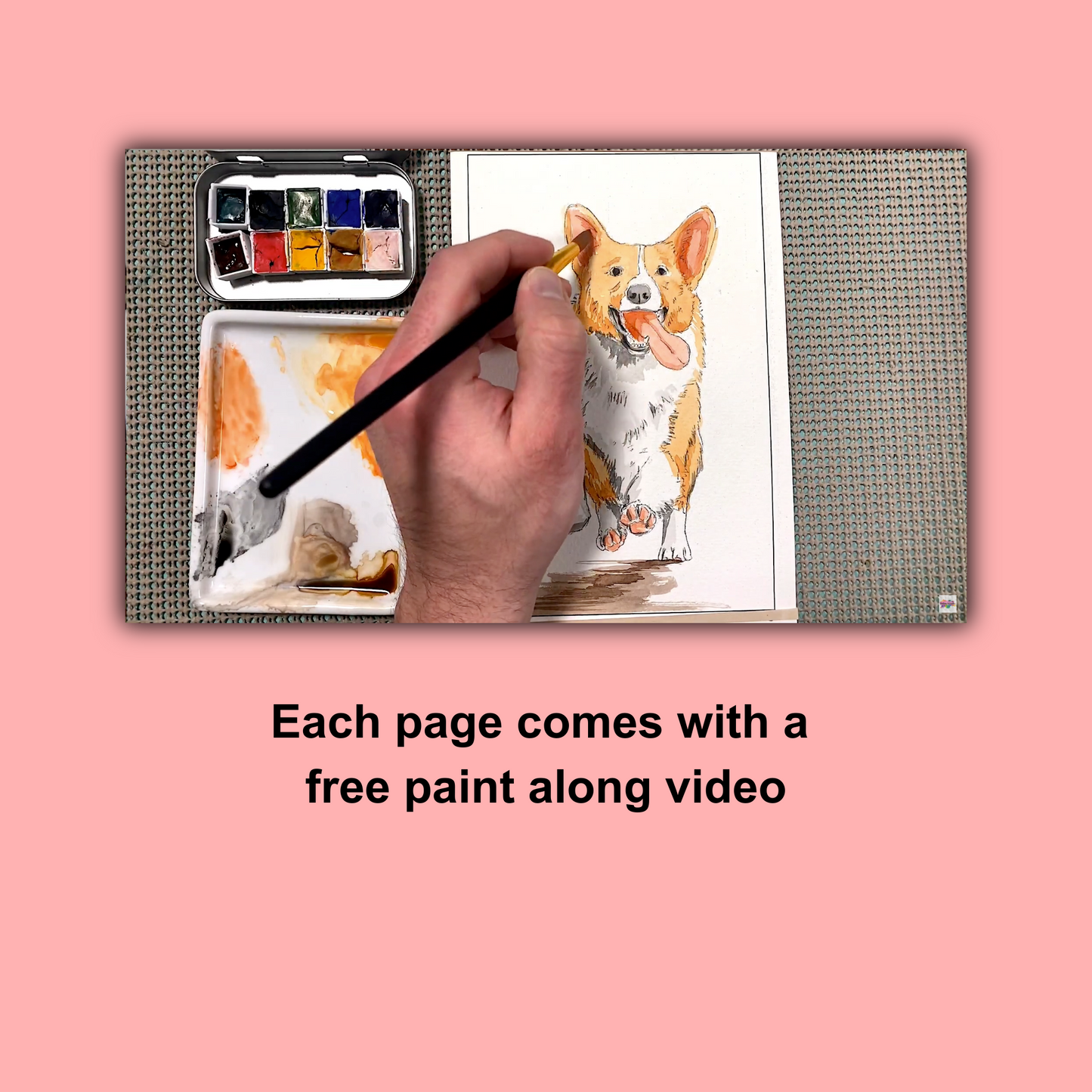 Cute Dog Watercolor Book – Paint Adorable Pups with Ease!