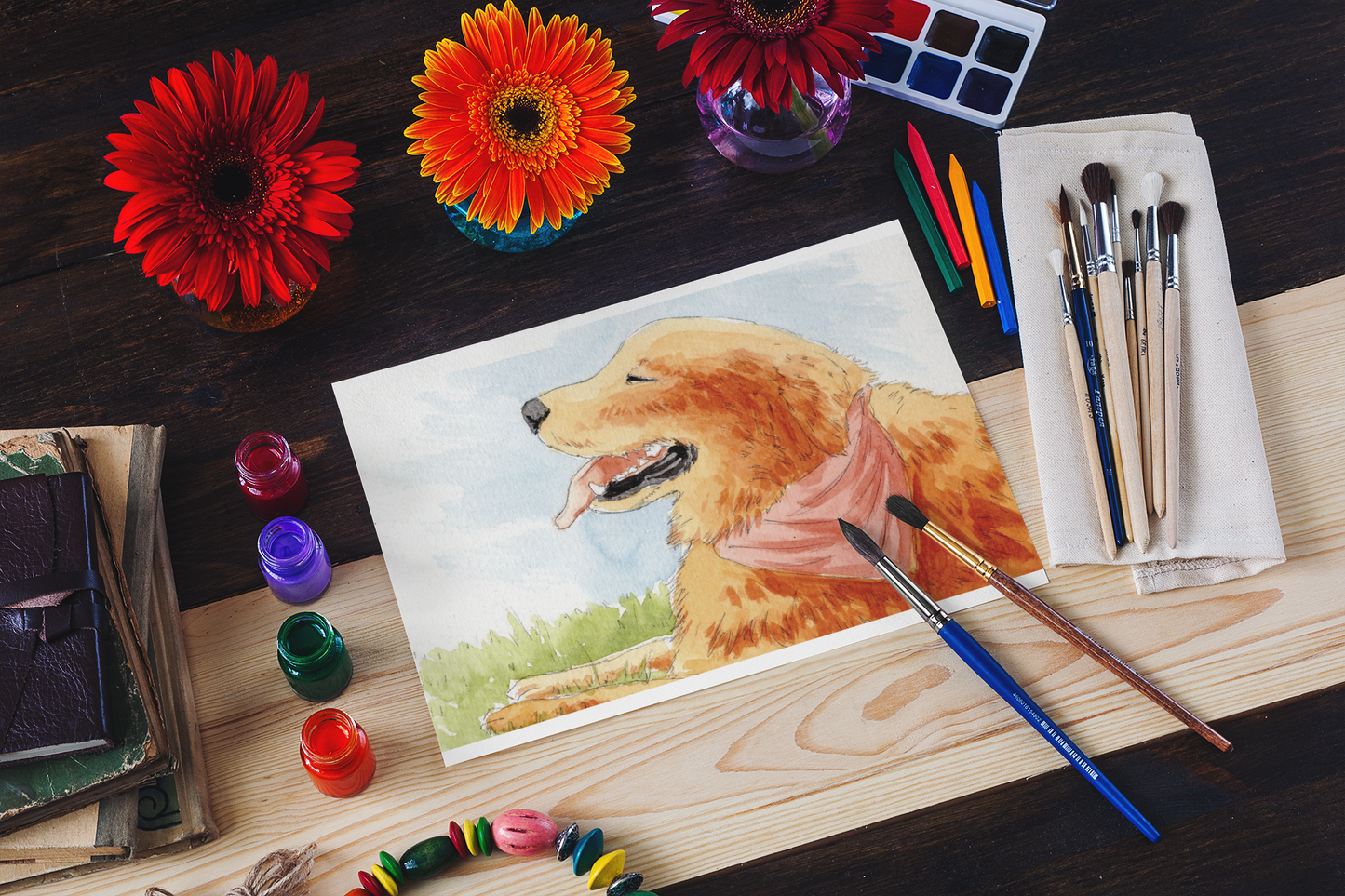Cute Dog Watercolor Book – Paint Adorable Pups with Ease!