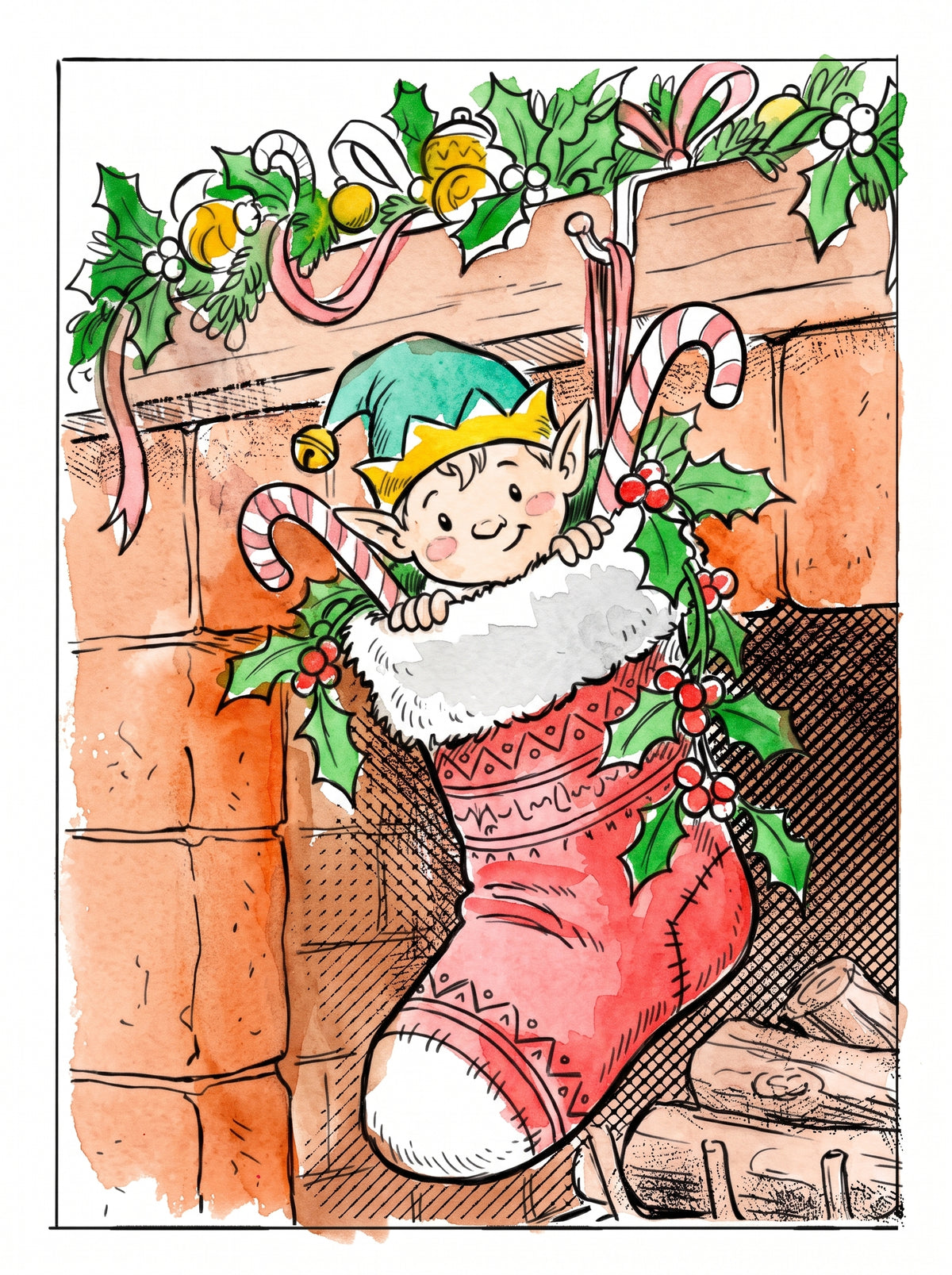 Christmas Watercolor Postcards Set with paint along videos 2026