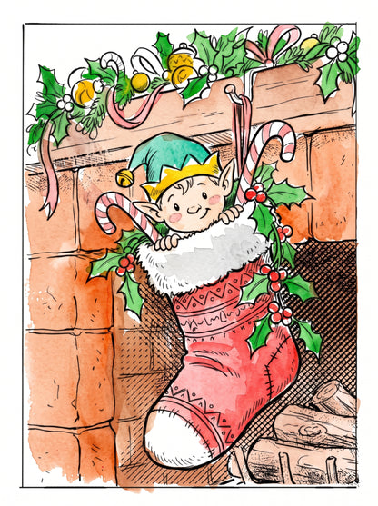 Christmas Watercolor Postcards Set with paint along videos 2026