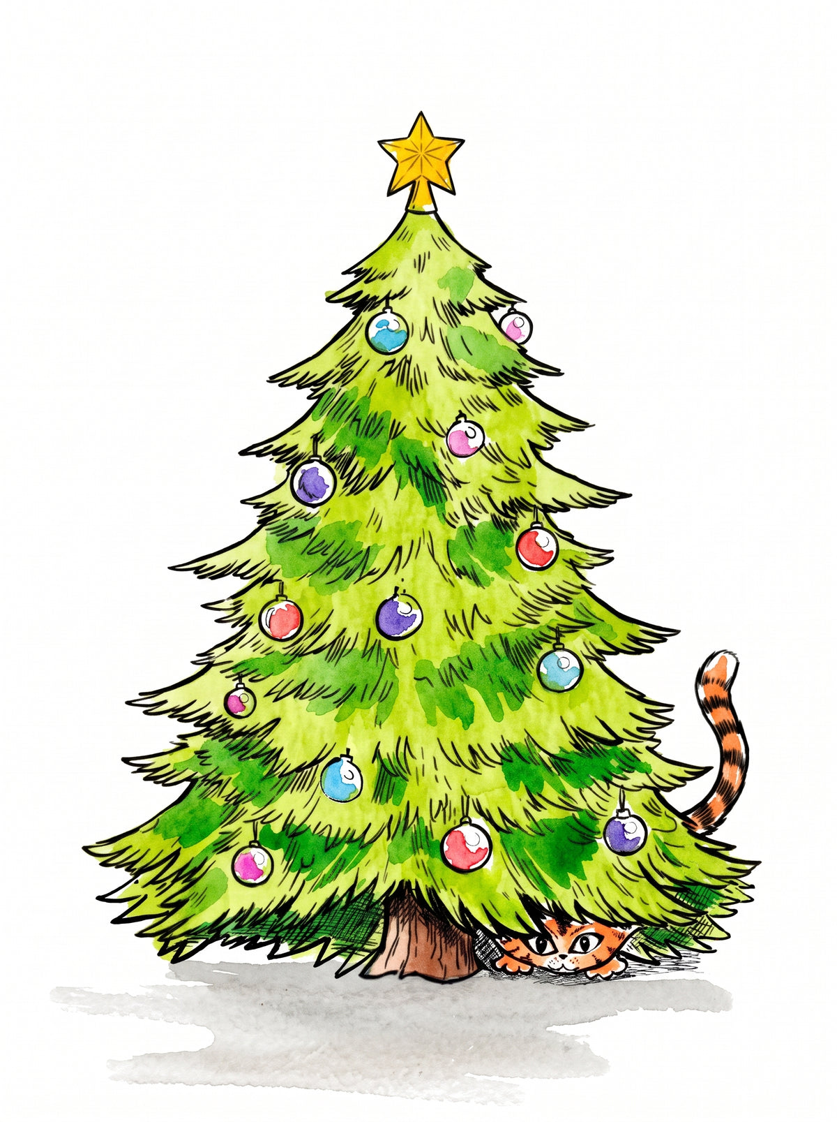 Christmas Watercolor Postcards Set with paint along videos 2026