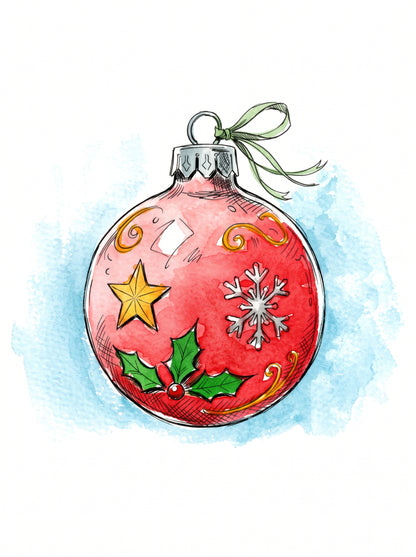 Christmas Watercolor Postcards Set with paint along videos 2026