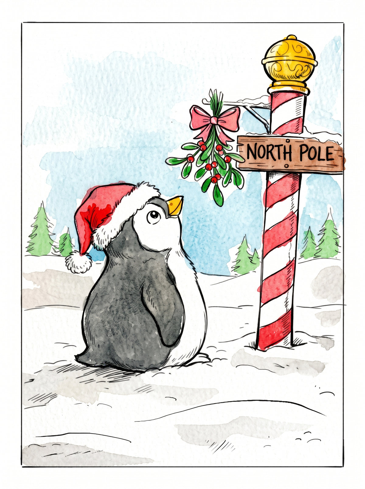 Christmas Watercolor Postcards Set with paint along videos 2026