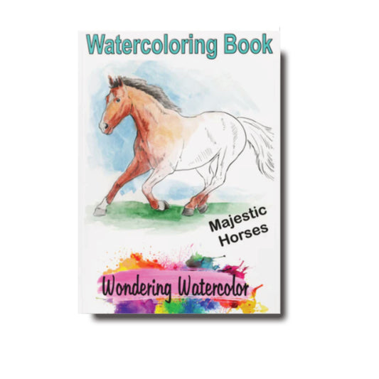 Majestic Horses Watercolor Book - saddle up for a one of a kind painting experience