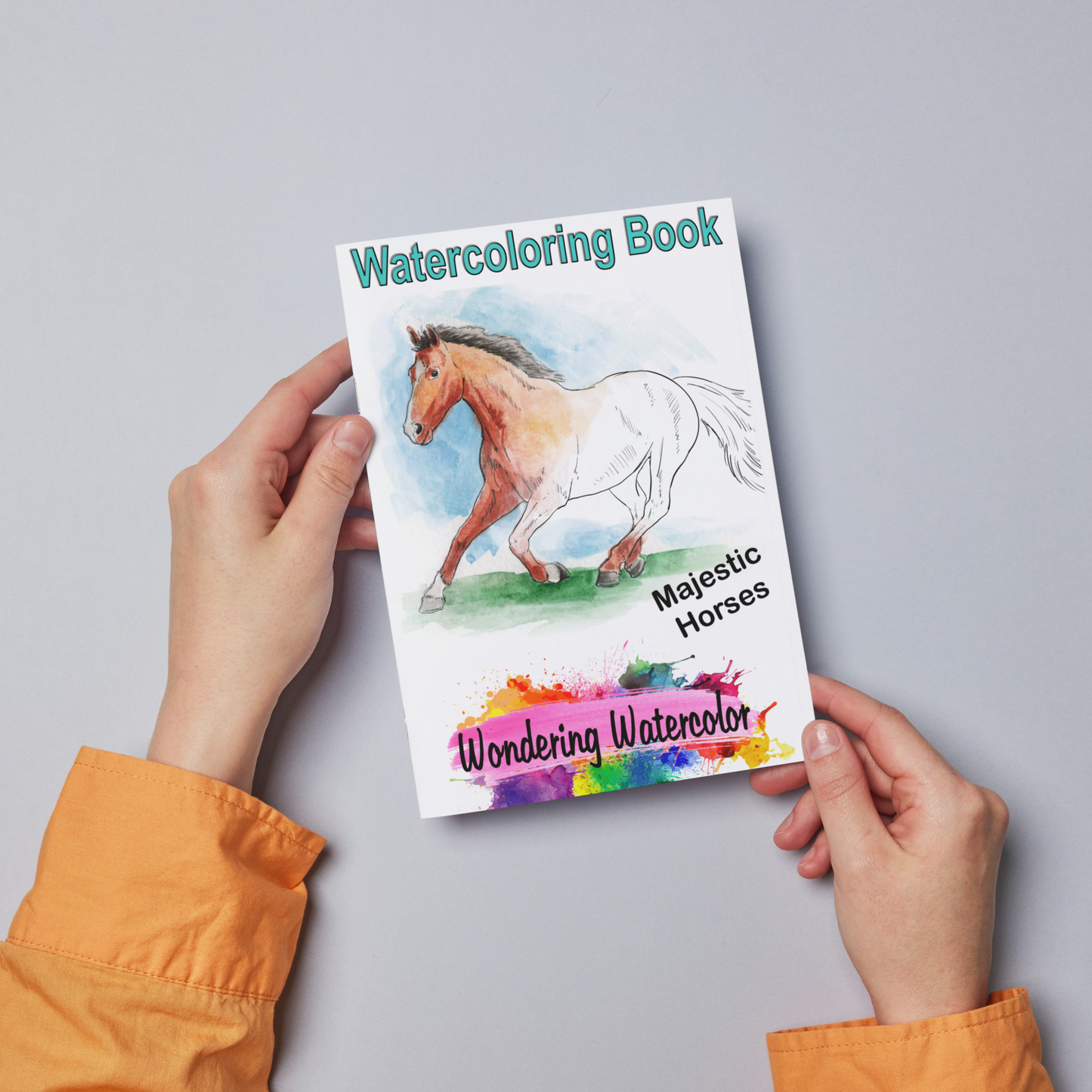 Majestic Horses Watercolor Book - saddle up for a one of a kind painting experience