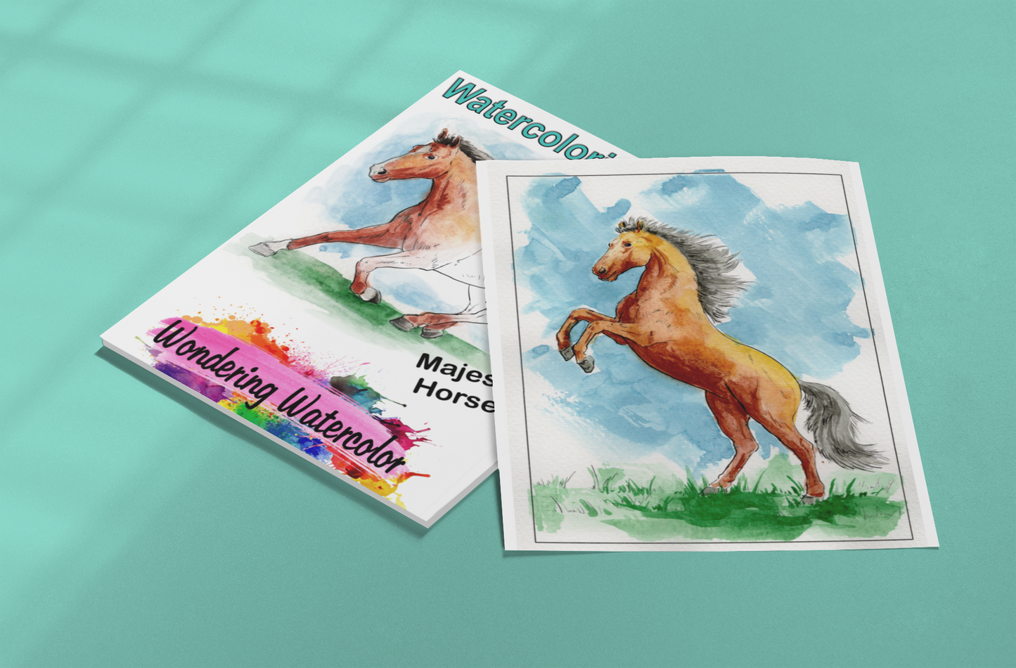 Majestic Horses Watercolor Book - saddle up for a one of a kind painting experience