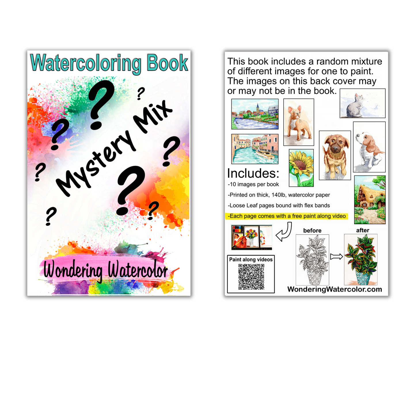 Mystery Pack Watercolor Book – A Surprise Artistic Adventure!