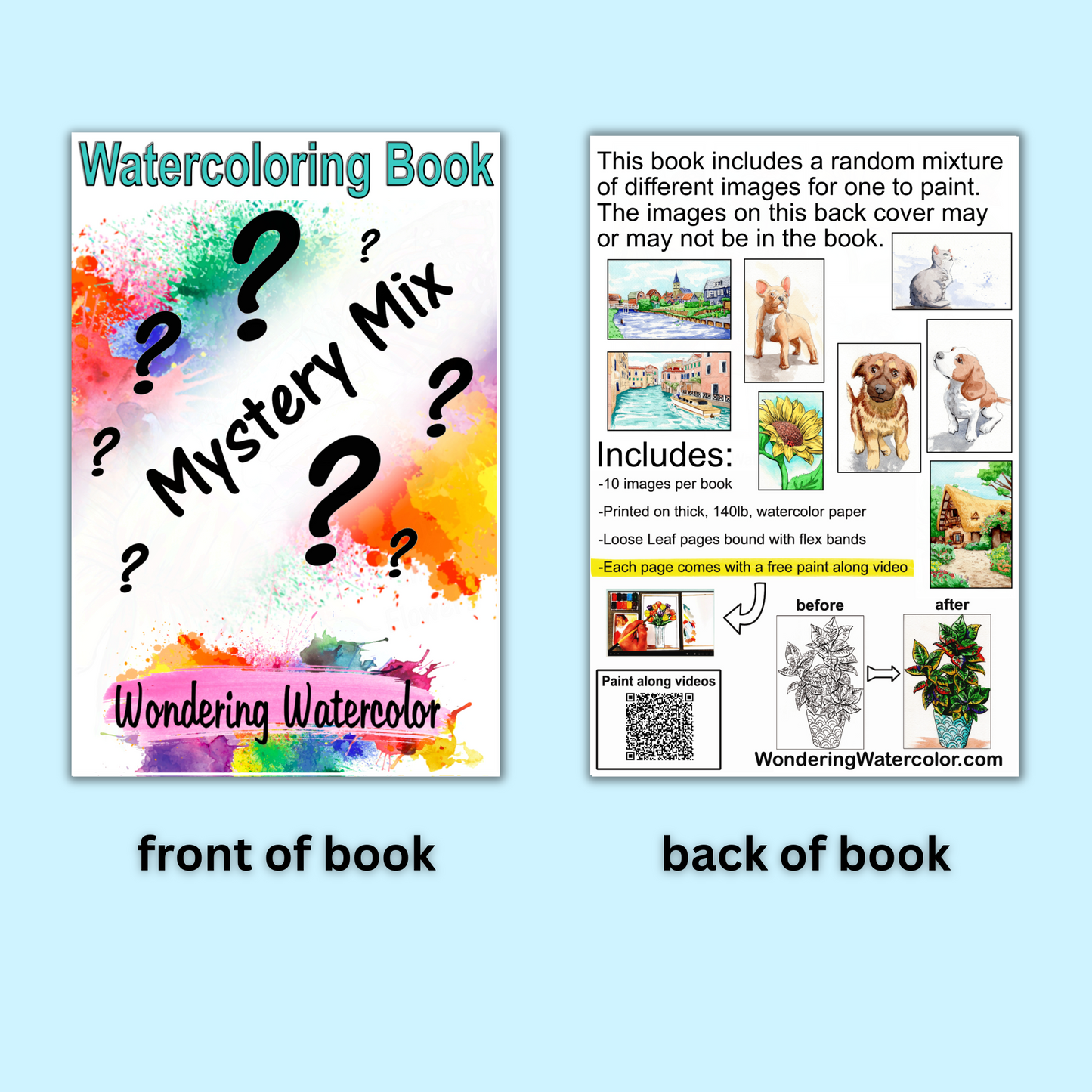 Mystery Pack Watercolor Book – A Surprise Artistic Adventure!