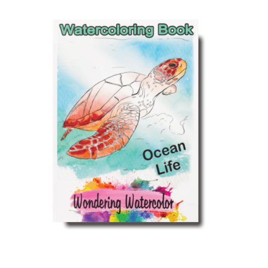 Ocean Life Watercolor Book – Dive into Creativity!