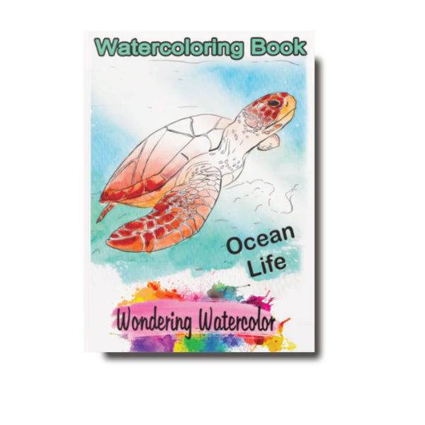 Ocean Life Watercolor Book – Dive into Creativity!