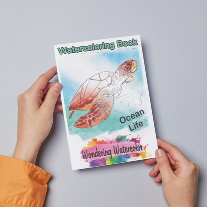 Ocean Life Watercolor Book – Dive into Creativity!