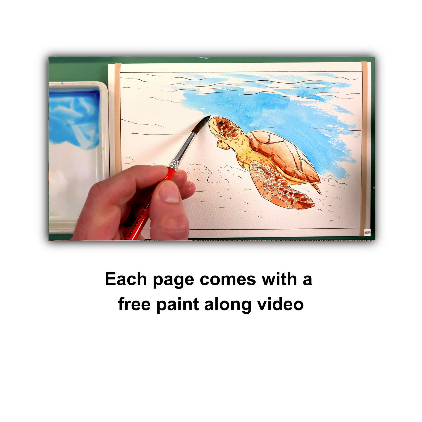 Ocean Life Watercolor Book – Dive into Creativity!
