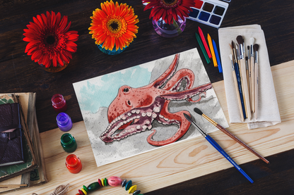 Ocean Life Watercolor Book – Dive into Creativity!