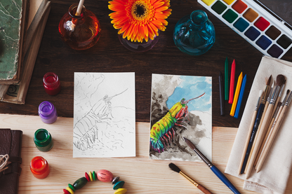 Ocean Life Watercolor Book – Dive into Creativity!