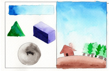 watercolor painting, beginner watercolor painting techniques from watercolor workbook page 1