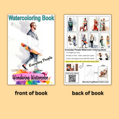 Everyday People Watercolor Book – Handcrafted for Creativity