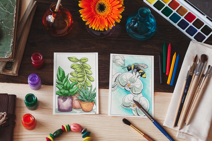 Plants & Flowers Watercolor Book – Let Your Creativity Bloom!