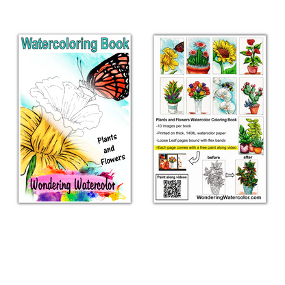 Plants & Flowers Watercolor Book – Let Your Creativity Bloom!