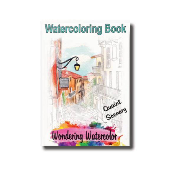 Quaint Scenery Watercolor Book – Relax, Paint & Escape