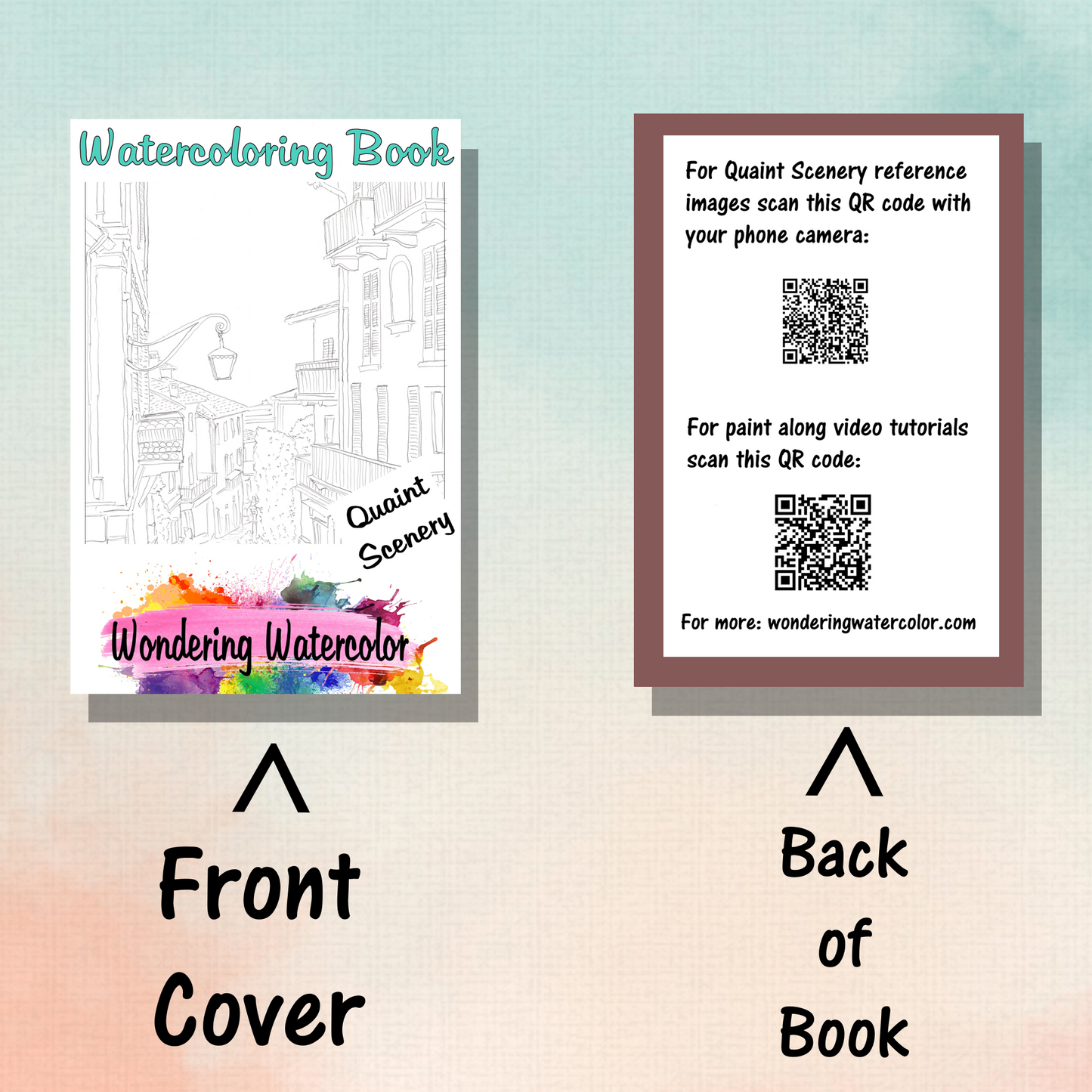 Quaint Scenery Watercolor Book – Relax, Paint & Escape