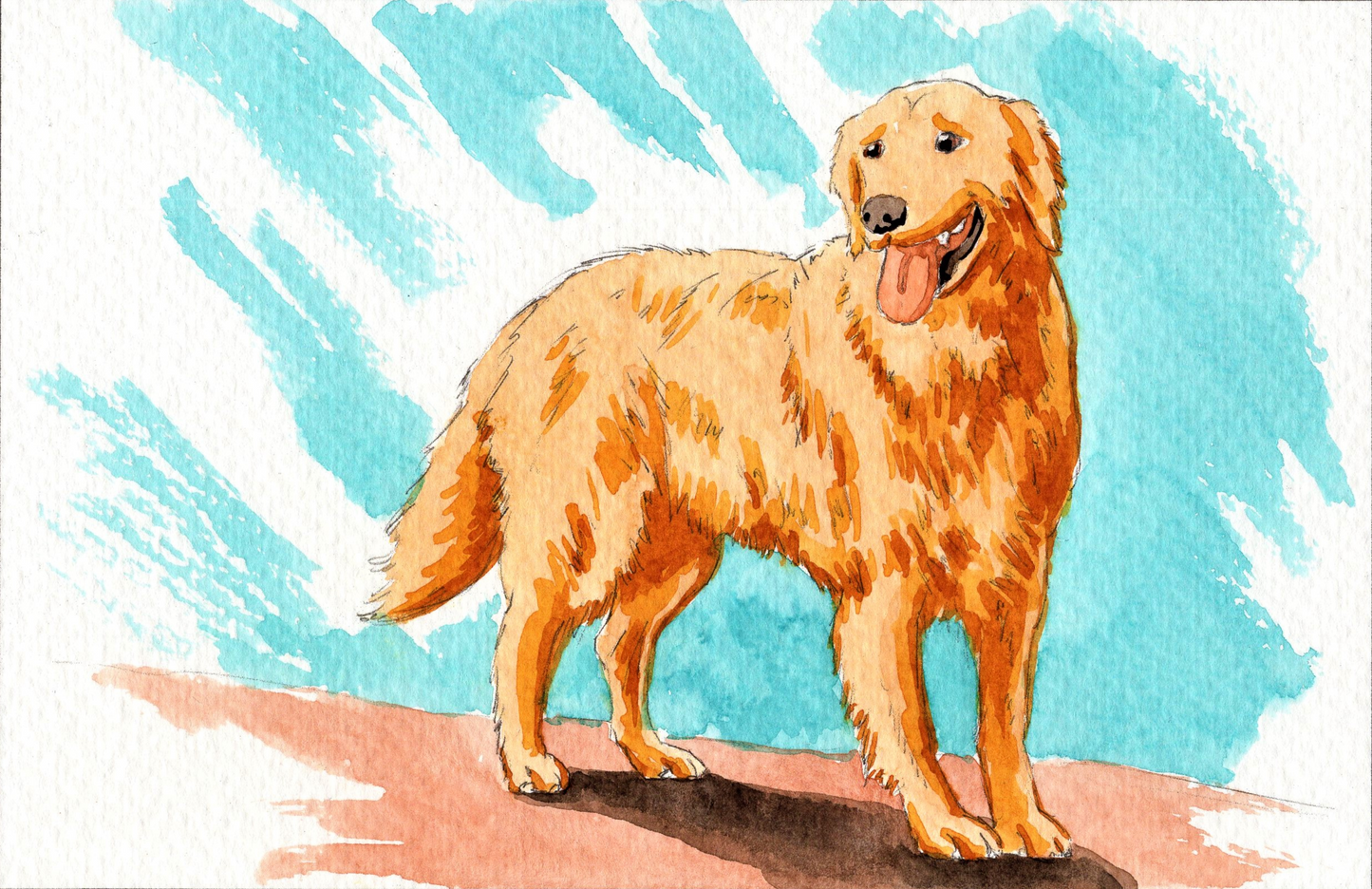 Cute Dog Watercoloring book