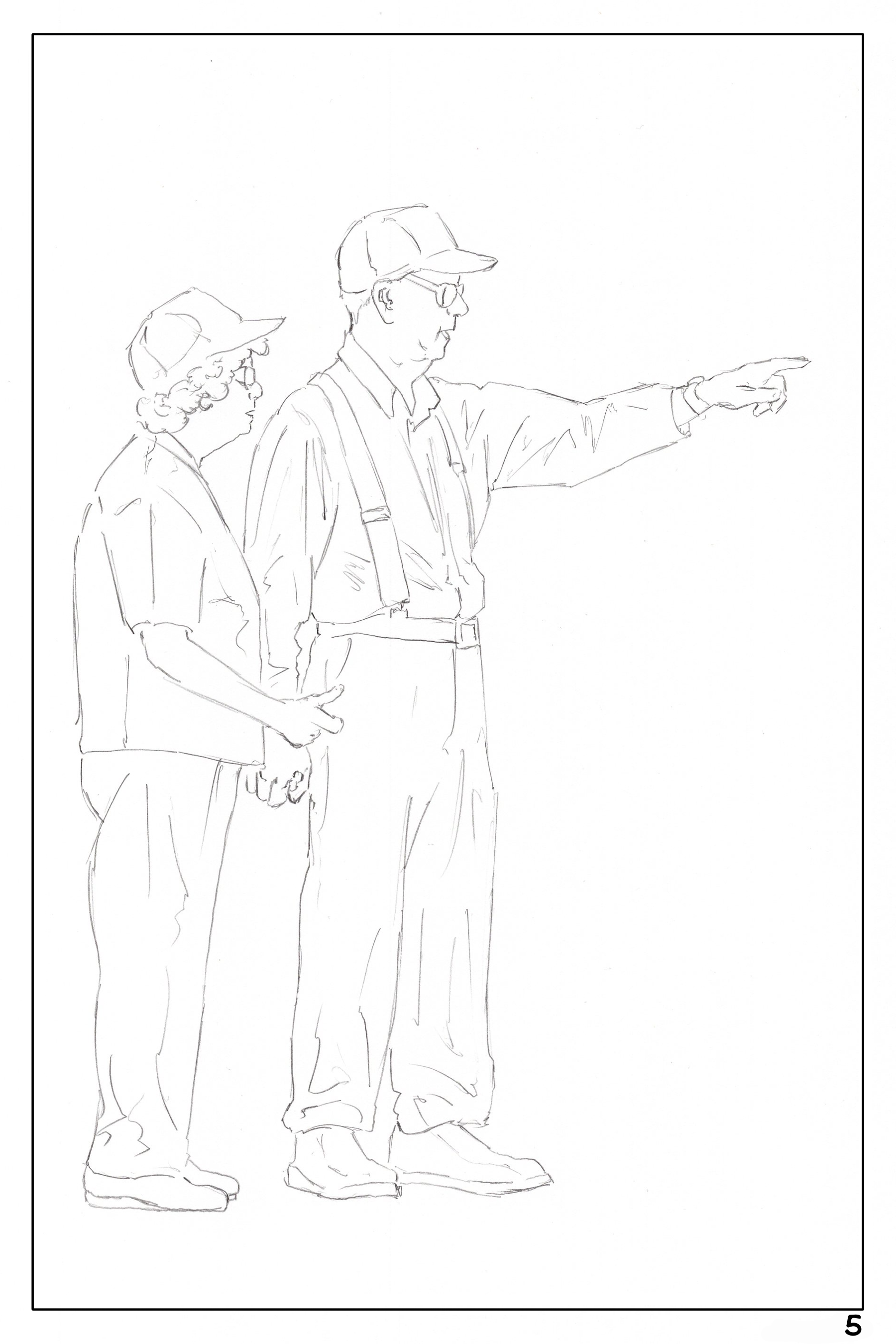 watercolor workbook date night page 5, cute old couple at the beach coloring page