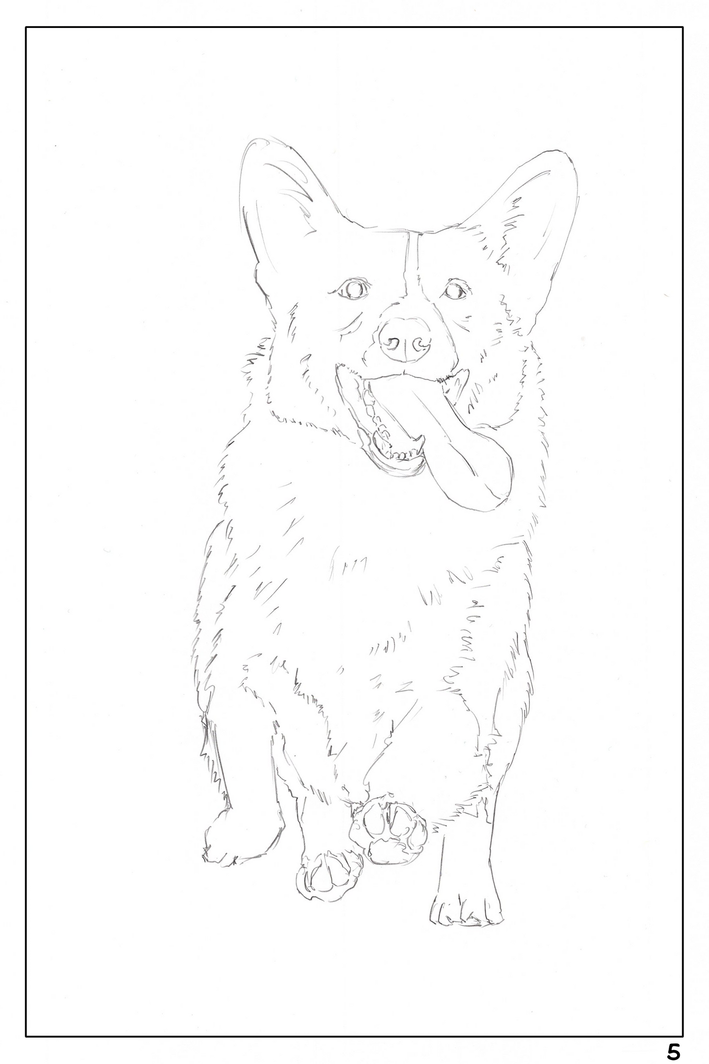 Cute Dog Watercoloring book