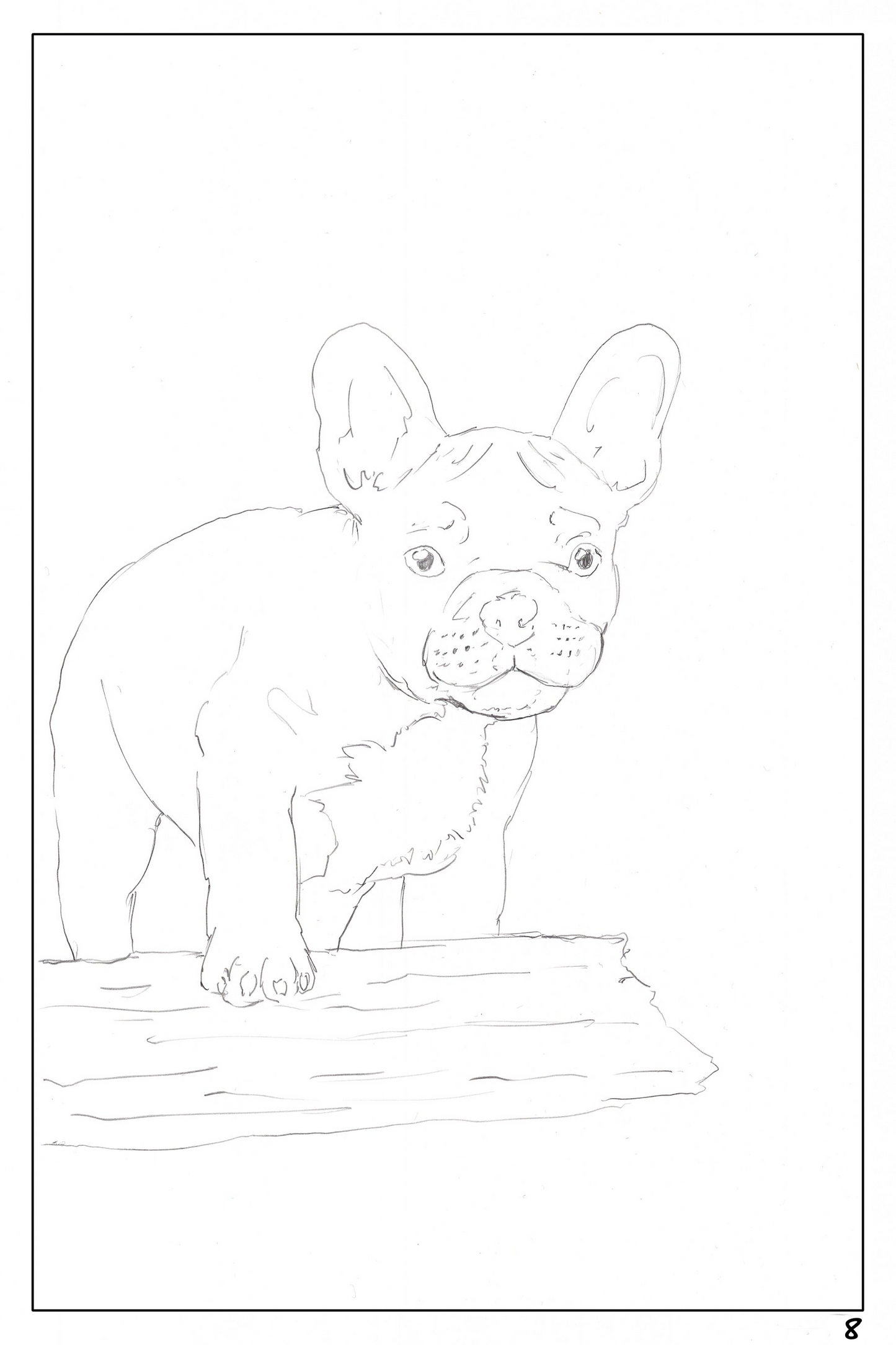 Cute Dog Watercoloring book