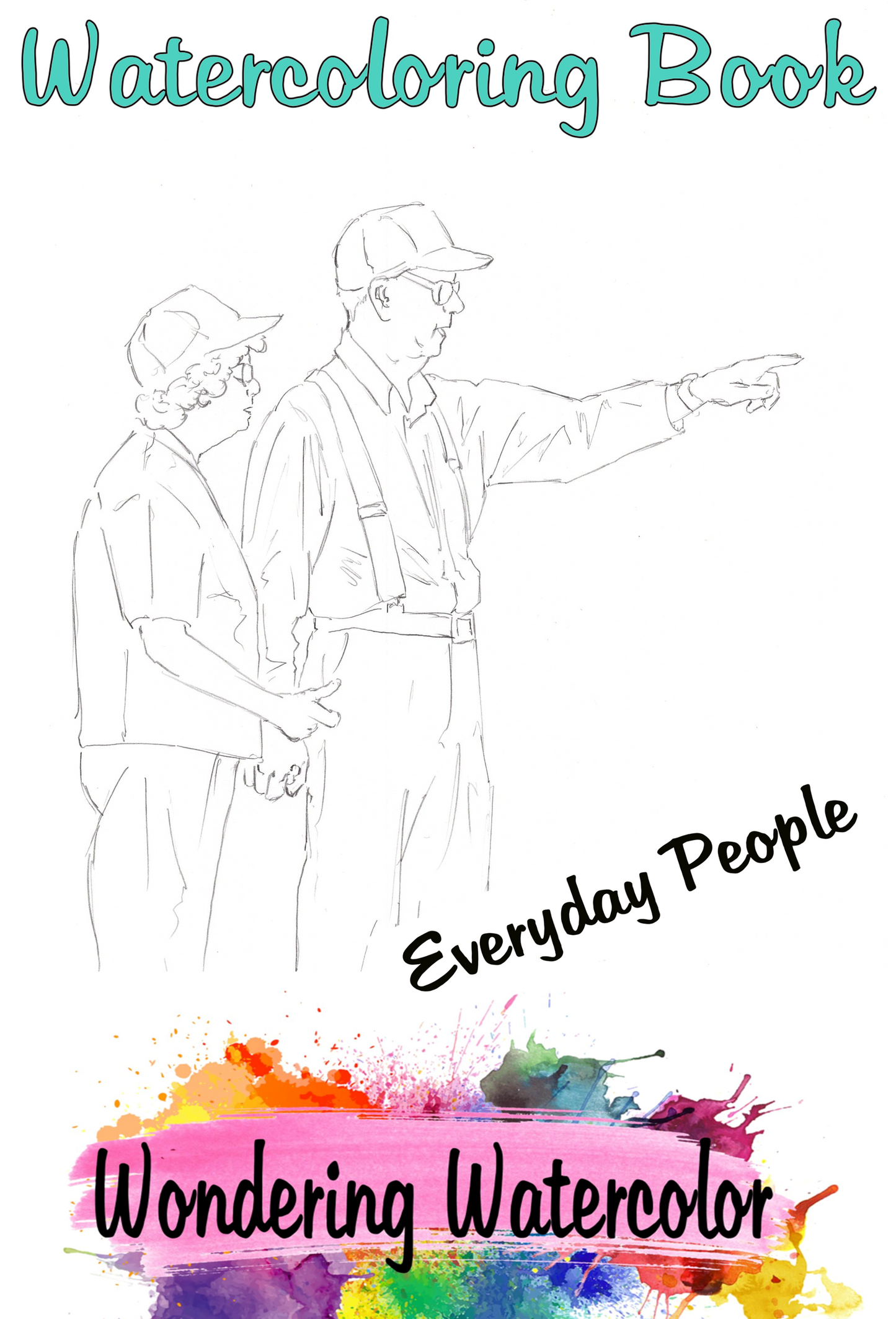 Everyday People Watercolor Coloring Book – Wondering Watercolor